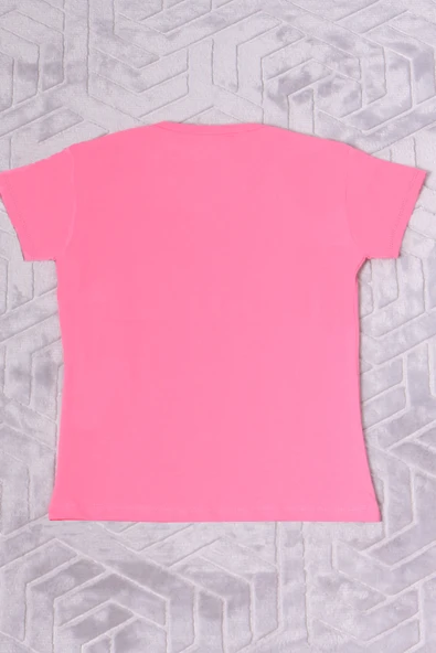 KIZ ÇOCUK TSHİRT YOUTH BASKILI BİSİKLET YAKA C39 - 6