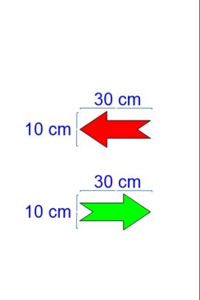 Otomotik Kapılar İçin Açılır Yöne Doğru OK İşareti Sağ Sol Kapı İçin Fotoselli Sensörlü Kapı İçin Yön İşareti - 9