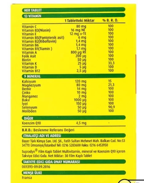 Supradyn Daily Multivitamin 30 Tablet-SKT:03/2026 - 3