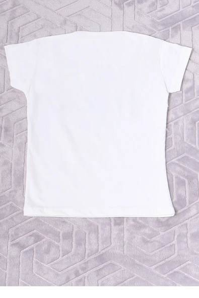 KIZ ÇOCUK TSHİRT YOUTH BASKILI BİSİKLET YAKA C39 - 3