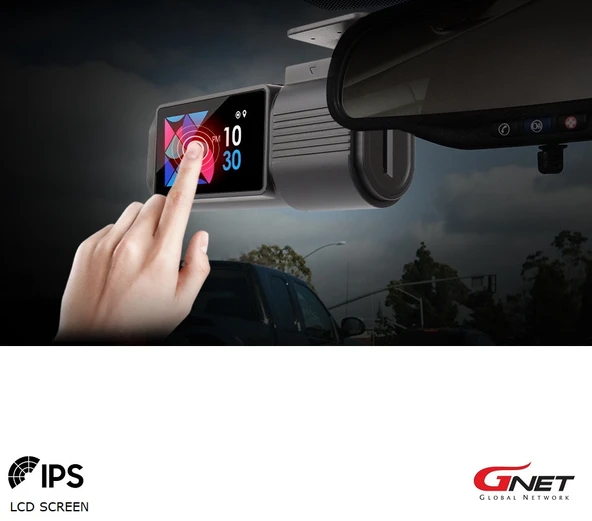 Gnet GONW 2ch FullHD HDR Wi-Fi Akıllı 2 Kameralı Araç Kamerası - 8
