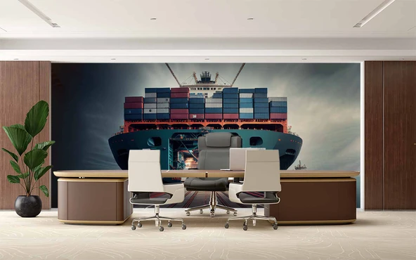 Gemi Lojistik Duvar Kağıdı - Resim 3