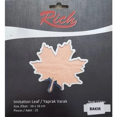 Rich Yaprak Varak 25'li Bakır ürün görseli 1