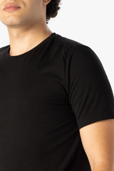 Süvari Regular O Yaka Mürdüm Erkek Tişört - 9