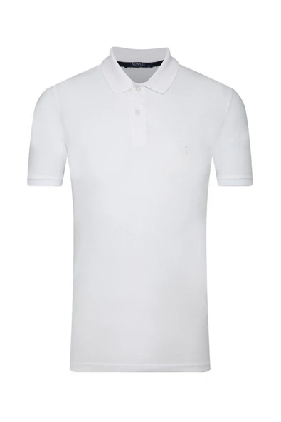 Süvari Rahat Kalıp Polo Yaka Siyah Erkek Tişört - 5