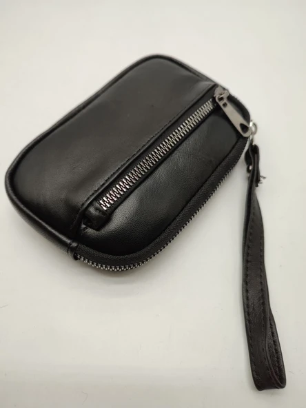 Küçük Deri El Çanta Fermuarlı - 5