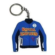 Kırmızı Renk Royal Enfield Motorcu Ceket Kauçuk Anahtarlık