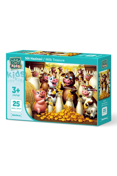 Art Puzzle Art Çocuk Süt Hazinesi 25 Parça Puzzle