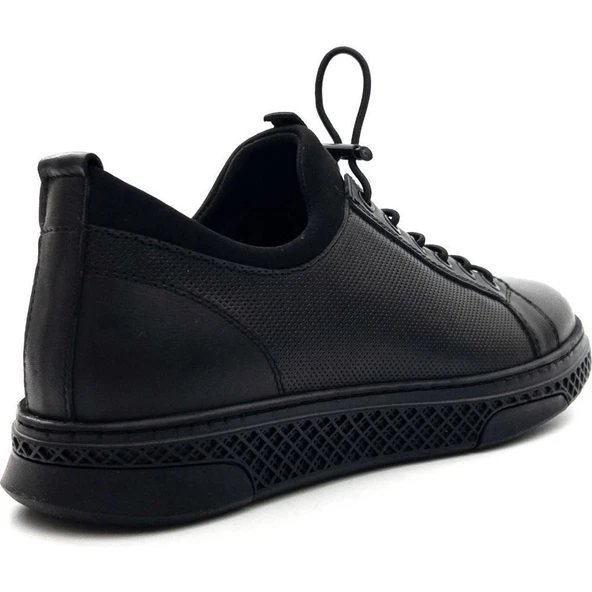 KOMCERO 3Y0461 STREÇLİ DERİ HAFİF ERKEK SNEAKERS AYAKKABI - Resim 3