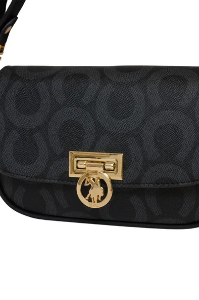 U.S. Polo Assn. Çapraz Askılı Kadın Çanta Siyah Us25155 - Resim 4