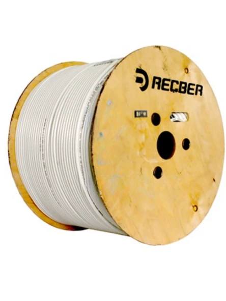 Reçber RG 6 U/6 Koaksiyel Uydu (Anten) Kablosu Beyaz Cu/Cu (Tam Bakır) 307156 - 5