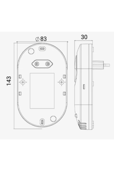 GZD03 Doğalgaz Ve Lpg Gaz Dedektörü Tak Çalıştır (220V) 85 Db Ses Çıkışı 50 M2 Koruma Alanı - 5