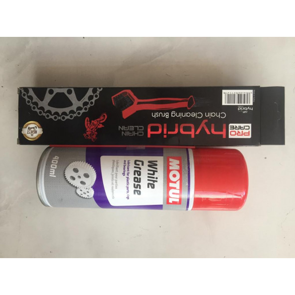 Motul Zencir Yağı Sprey ve Hybrid Temizleme Fırçası Set - 2