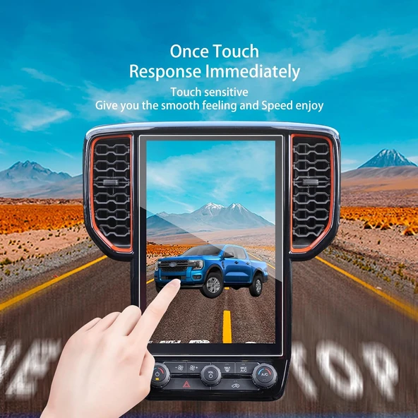 Ford Ranger 2023-2024 Model 12 inç Multimedya Navigasyon Uyumlu 9H Nano Ekran Koruyucu - 4