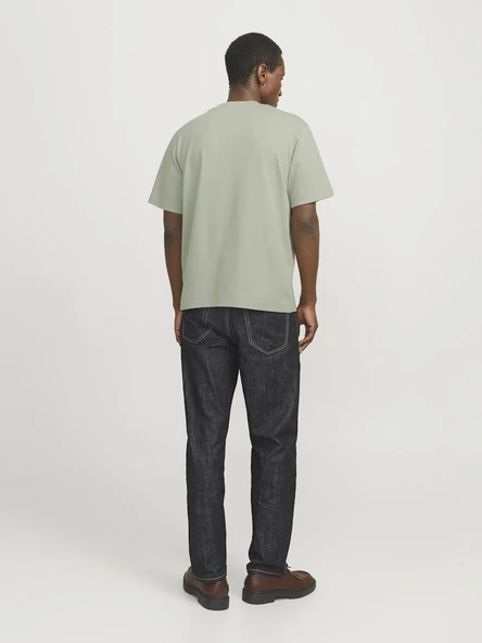 Jack Jones Blachad Brandıng Erkek Tişört 12259357 - Resim 5