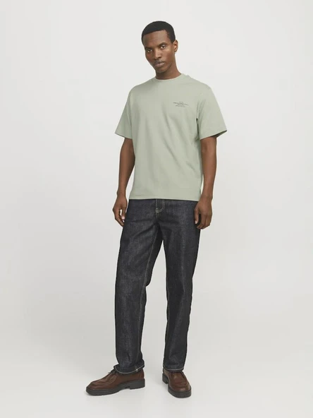 Jack Jones Blachad Brandıng Erkek Tişört 12259357 - Resim 3