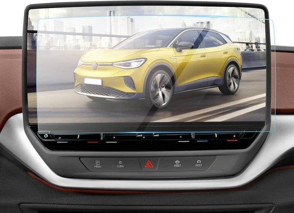 Volkswagen Golf Impression 2024 Model 10.3 inç Multimedya Navigasyon Uyumlu 9H Nano Ekran Koruyucu