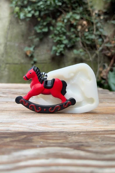 Sallanan At 2D Silikon Mum Kalıbı - Resim 2