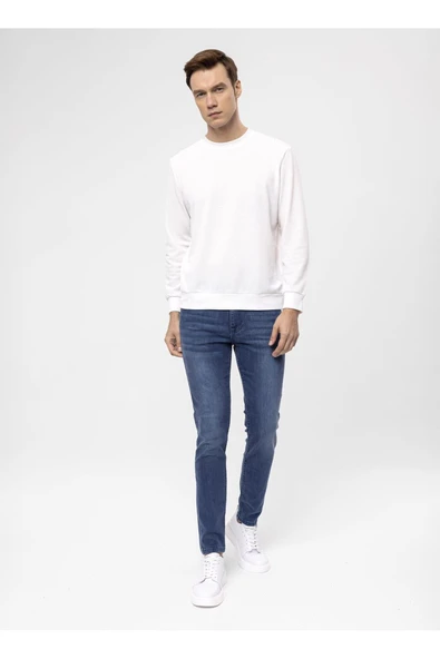 Süvari Normal Bel Normal Paça Slim Fit Mavi Erkek Pantolon PN2016600126 - 2