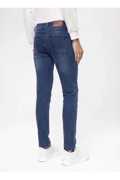 Süvari Normal Bel Normal Paça Slim Fit Mavi Erkek Pantolon PN2016600126 - 5