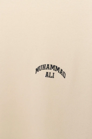 Svr Muhammed Ali İmzalı ve Lisanslı Bej Erkek O Yaka Tshirt - 3