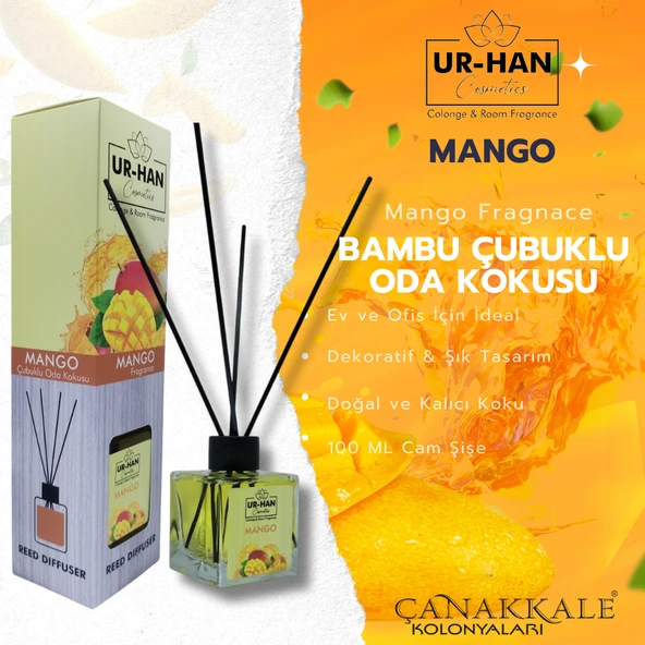 MANGO Bambu Çubuklu Oda Kokusu 100 ML Cam Şişe