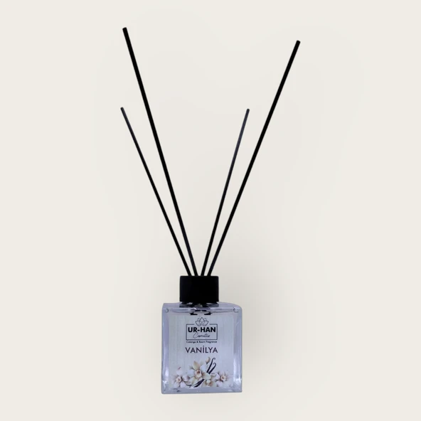 VANİLYA Bambu Çubuklu Oda Kokusu 100 ML Cam Şişe - 4