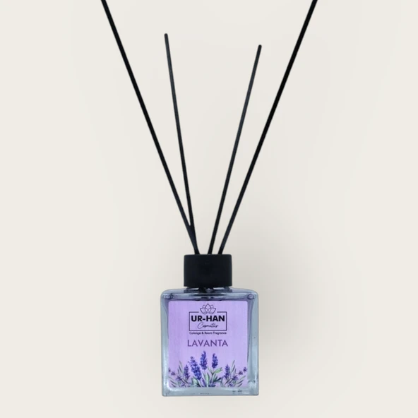 Lavanta Bambu Çubuklu Oda Kokusu 100 ml Cam Şişe - 4