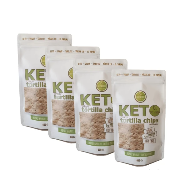 Blendfood Akdeniz Baharatlı Ketojenik Kraker (60 gr x 4 adet)