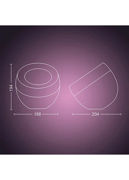 Philips Hue Iris Siyah Akıllı Masa Lambası - 3