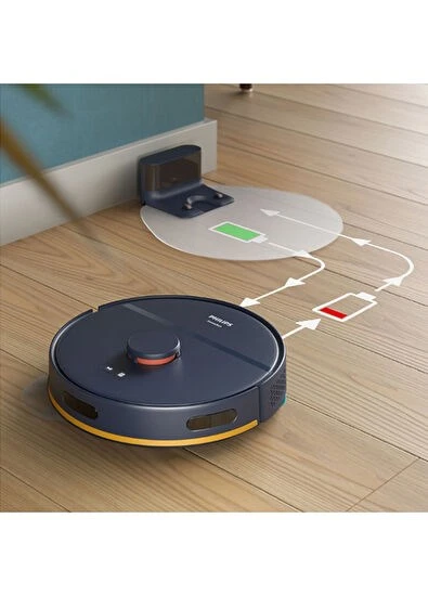Philips HomeRun 2000 Serisi Aqua XU2000/10 Islak & Kuru Akıllı Robot Süpürge - Resim 7