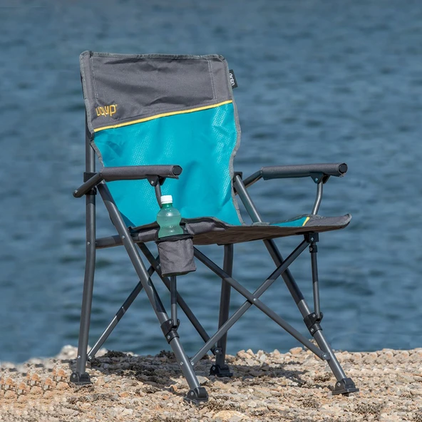 Katlanabilir Kamp Sandalyesi - Roxy - Takviyeli - Petrol (244002) - Resim 7