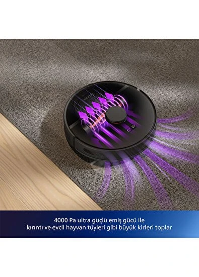 Philips HomeRun 3000 Serisi Aqua XU3000/01 Islak & Kuru Akıllı Robot Süpürge - Resim 5