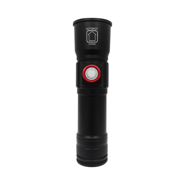 Panther USB Şarjlı Metal Zoomlu El Feneri PT-4060 - 2