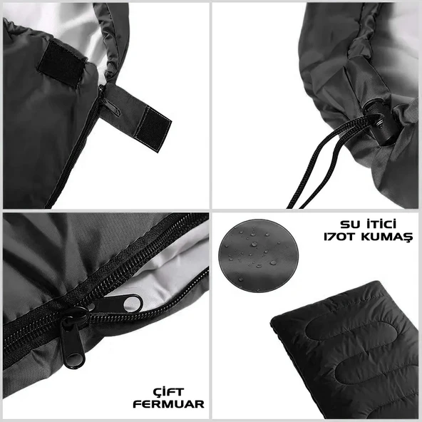 Uyku Tulumu - Blink - Kahve - Extreme -15C° - Savage YS-507 - 4