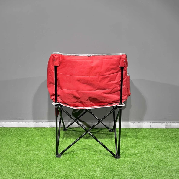 Argeus Balcony Comfort Katlanabilir Kamp Sandalyesi Kırmızı - Resim 4