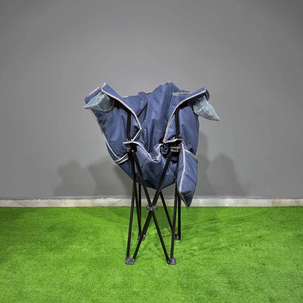 Argeus Nevgrande Comfort Katlanabilir Kamp Sandalyesi Lacivert - Resim 7