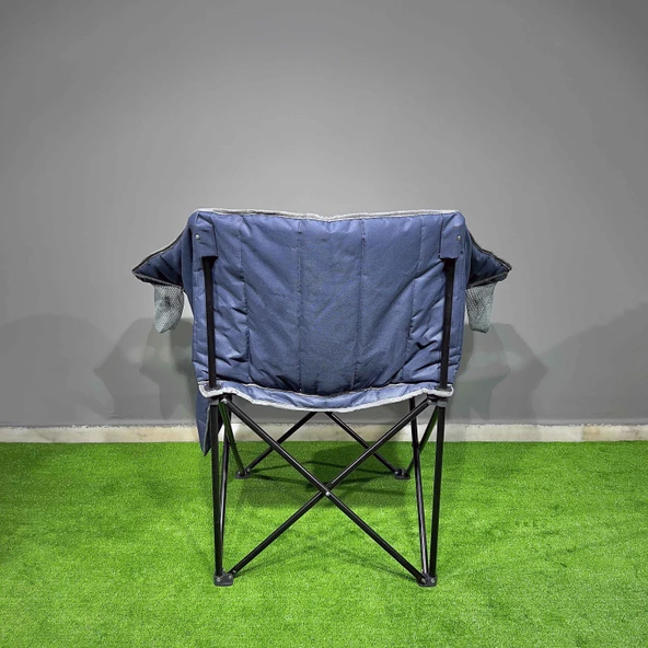 Argeus Nevgrande Comfort Katlanabilir Kamp Sandalyesi Lacivert - Resim 6
