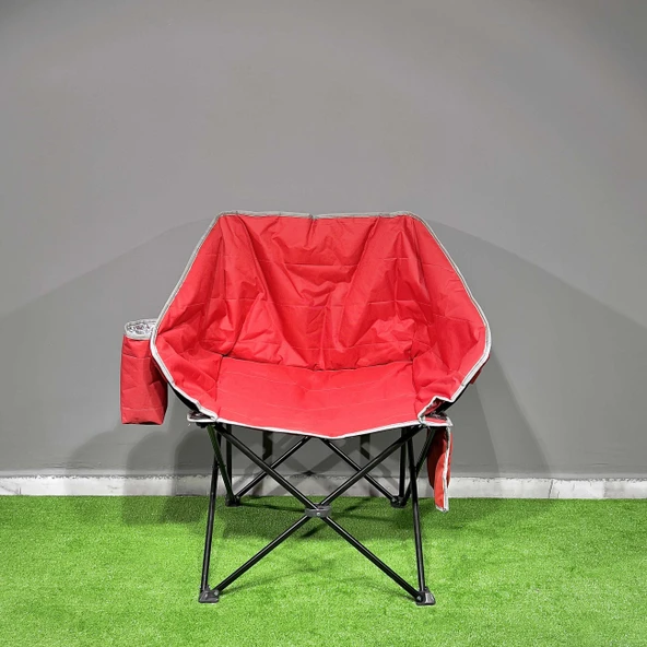 Argeus Balcony Comfort Katlanabilir Kamp Sandalyesi Kırmızı ürün görseli 1