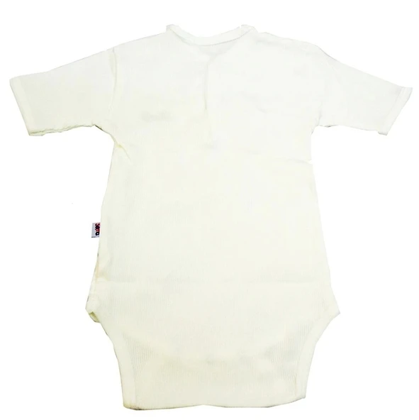 Sema Baby Yarım Kol Kaşkorse Badi (Body) - Ekru  18-24 Ay - 2