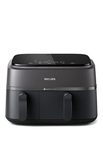 Philips Airfryer NA350/00 Çift Hazneli Fritöz 9L - Resim 2