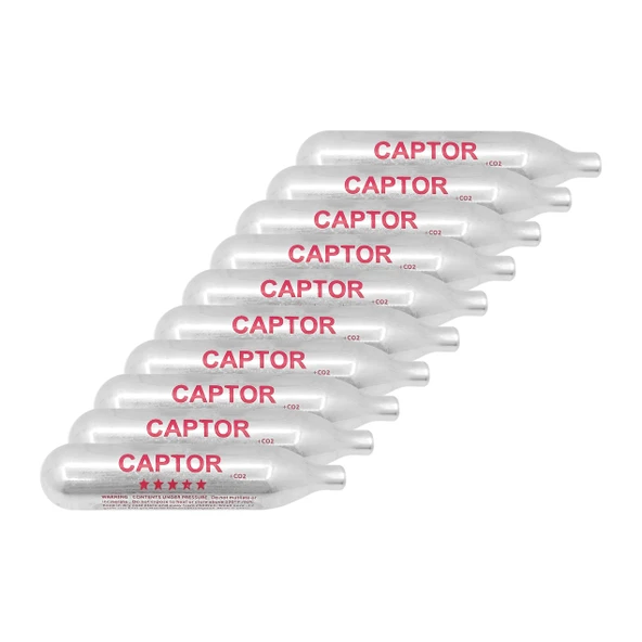 Captor 12 gr CO2 Airsoft Tüpü 10'lu ürün görseli 1