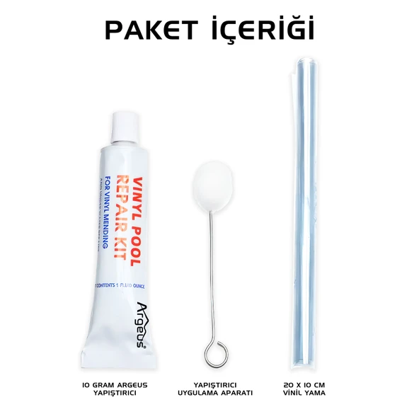 Argeus Bot Tamir Kiti (Şişme Bot, Şişme Havuz, Şişme Yatak) - 3