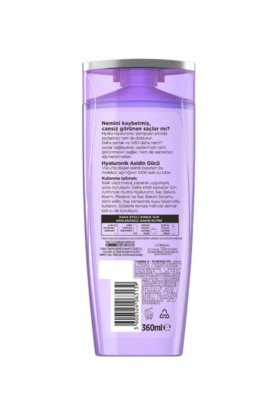 Elseve Hydra [hyaluronic] Nem Dolduran Şampuan 360ml Nem İle Dolgunlaştıran Serum 150ml Seti - 6