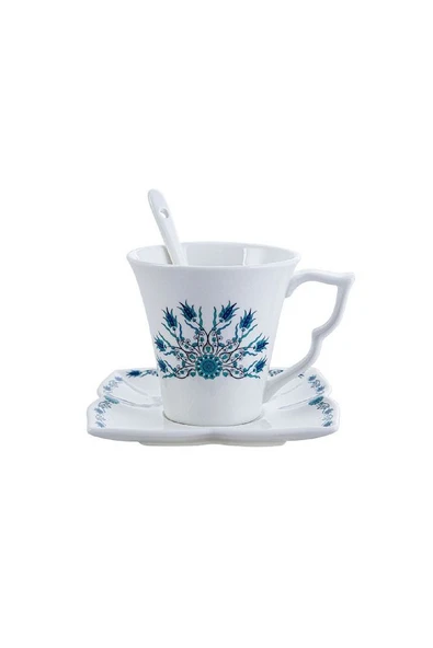 Iznik 32 Parça 6 Kişilik Kare Kahvaltı Servis Takımı Seti - 8