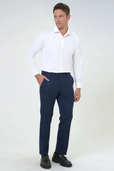 Slim Fit Bistre Erkek Kumaş Pantolon - 3