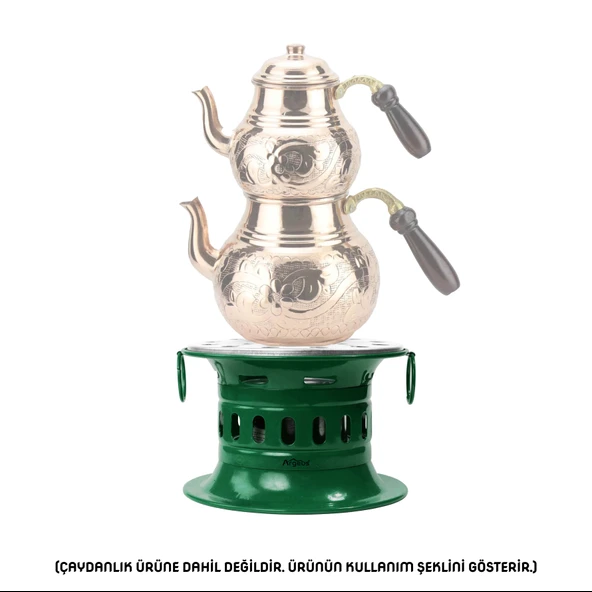 Argeus Jel Yakıtlı Osmanlı Ocağı Yeşil - Resim 2