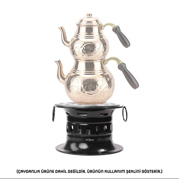 Argeus Jel Yakıtlı Osmanlı Ocağı Siyah - Resim 2