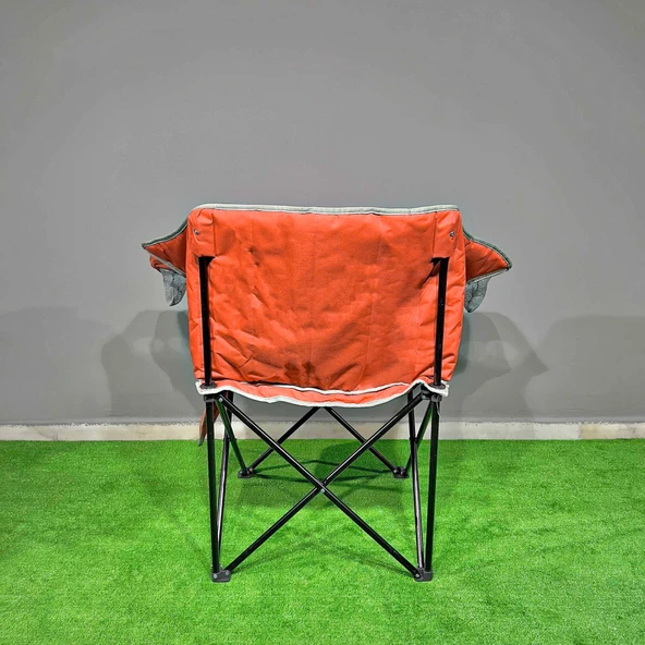 Argeus Nevgrande Comfort Katlanabilir Kamp Sandalyesi Turuncu - Resim 6