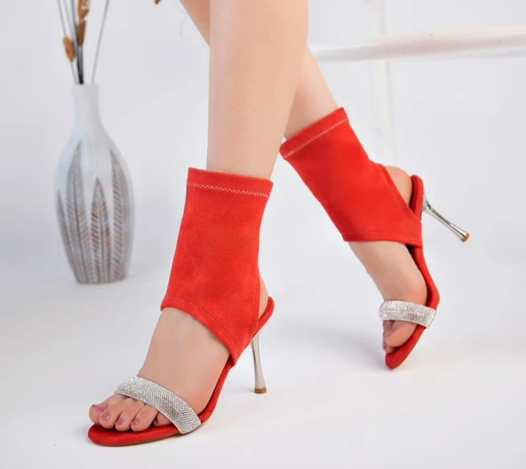 Brit Turuncu  Süet Booite - Resim 4